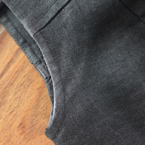 100% Linen Classic Black Sleeveless Dress Donna Morgan Size 4 - Picture 14 of 15